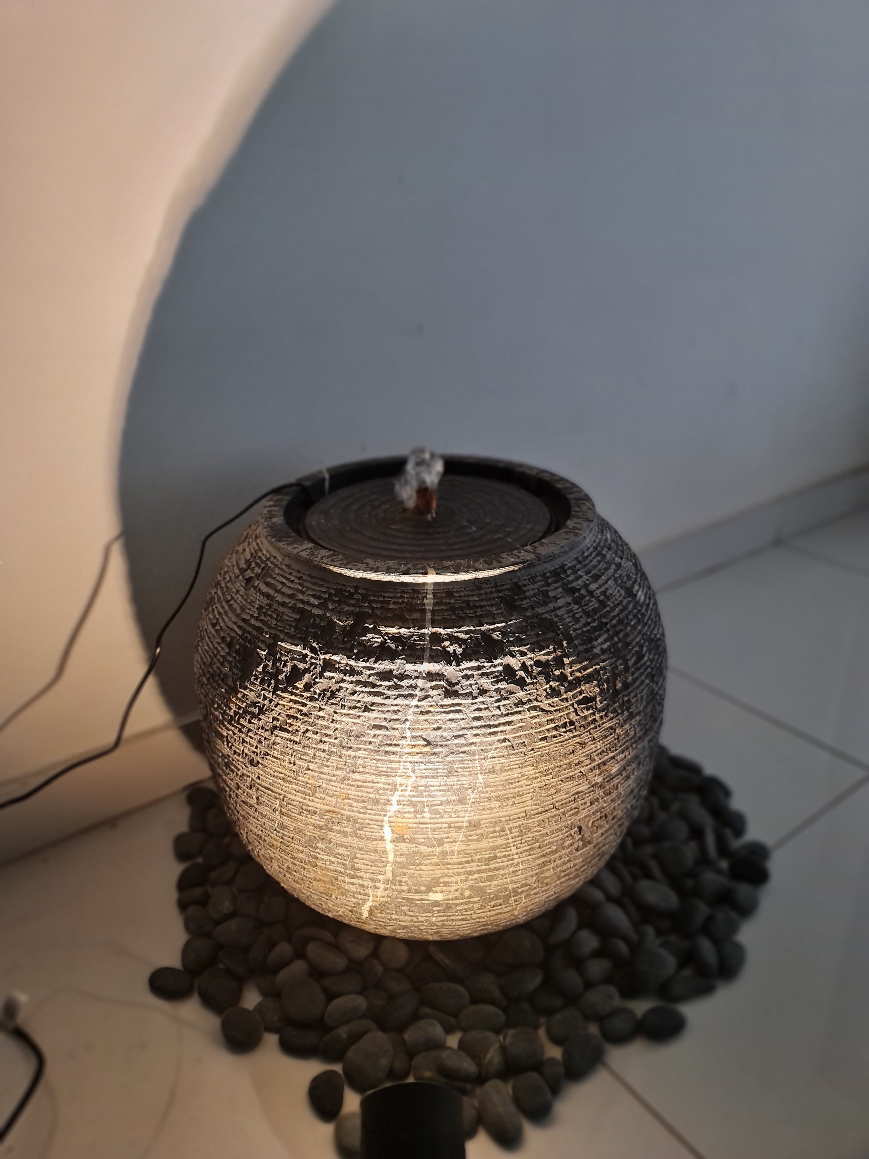 Stone Drum Fountain