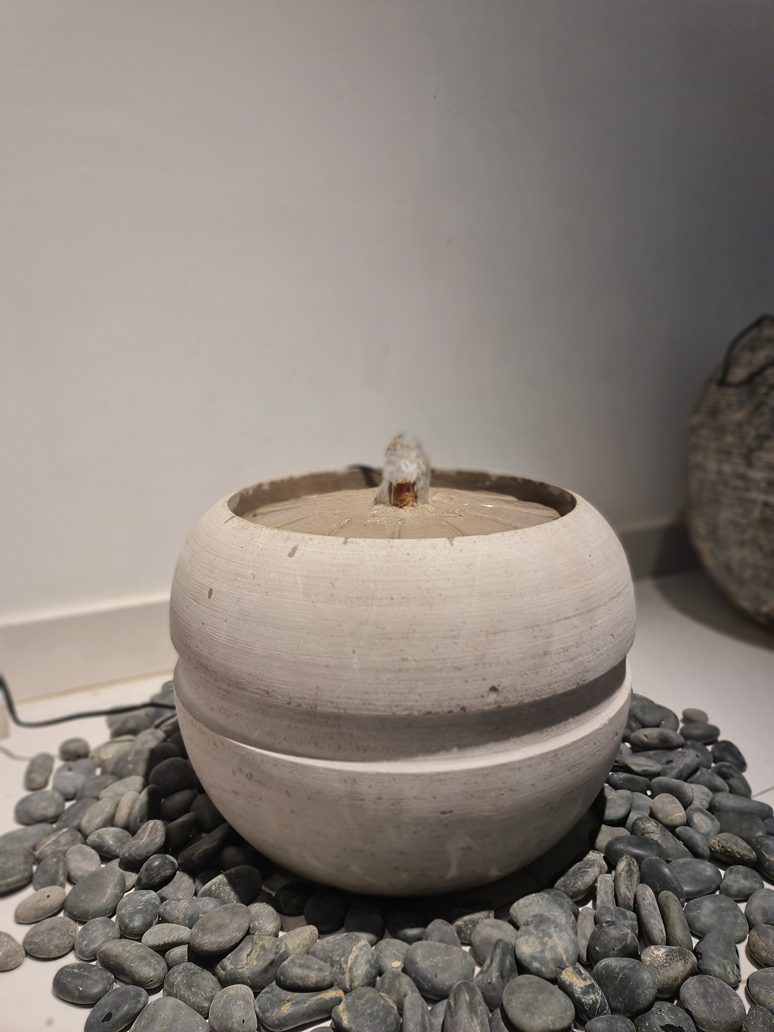 Stone Floral Fountain
