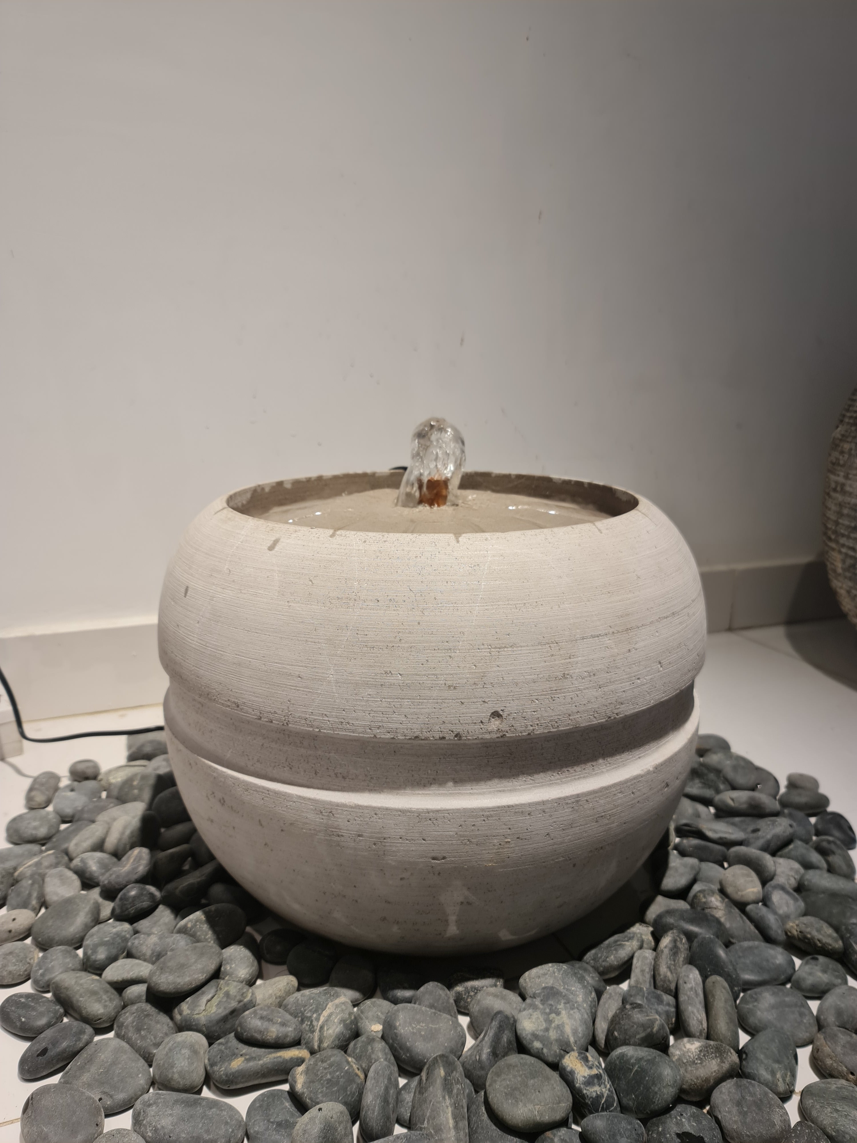 Stone Floral Fountain