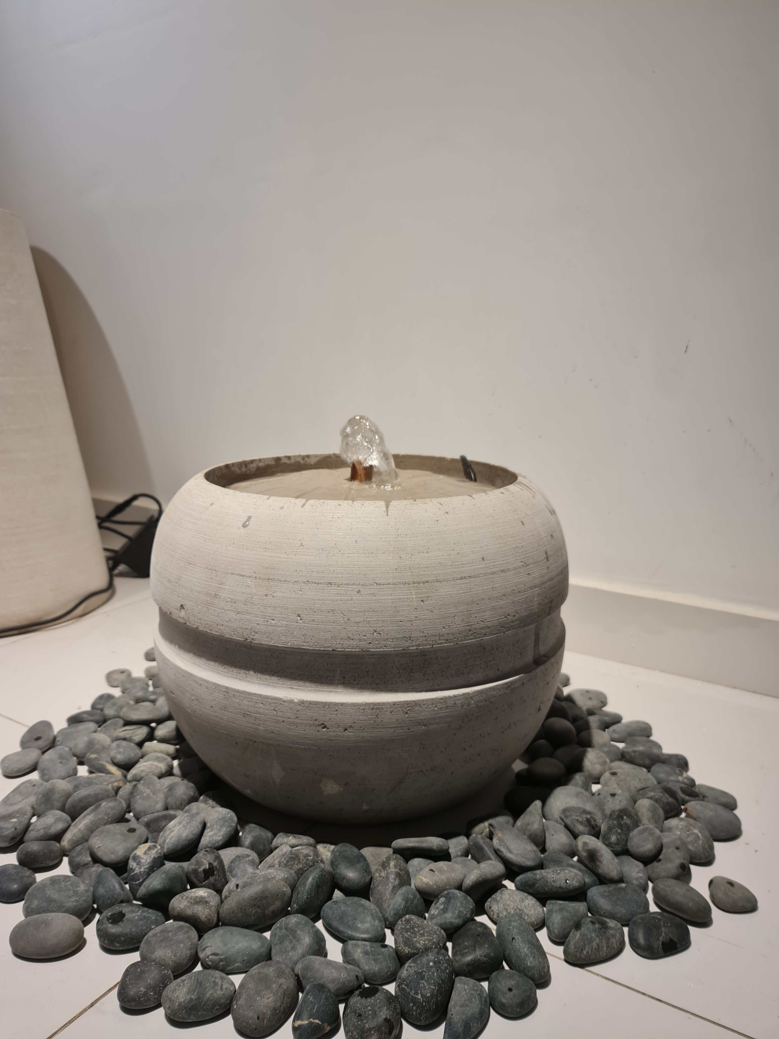 Stone Floral Fountain