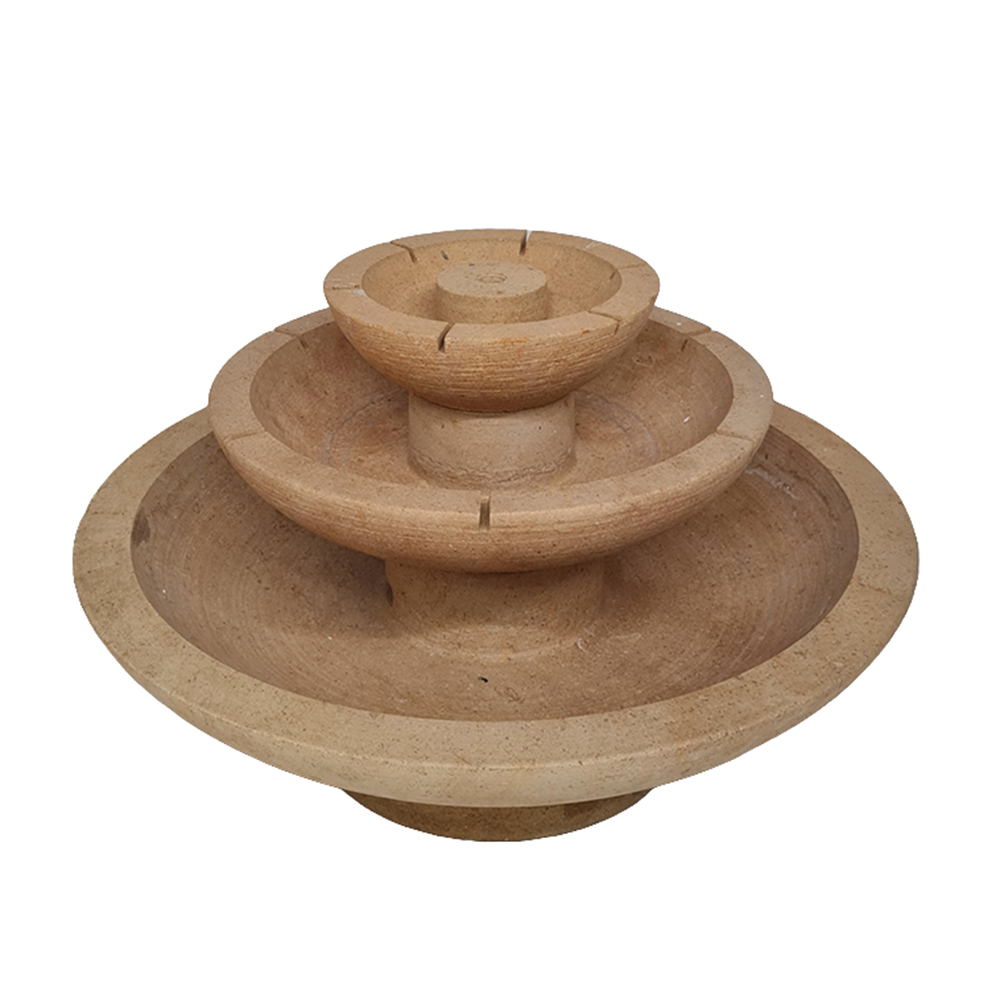 Stone 2 tiered fountain