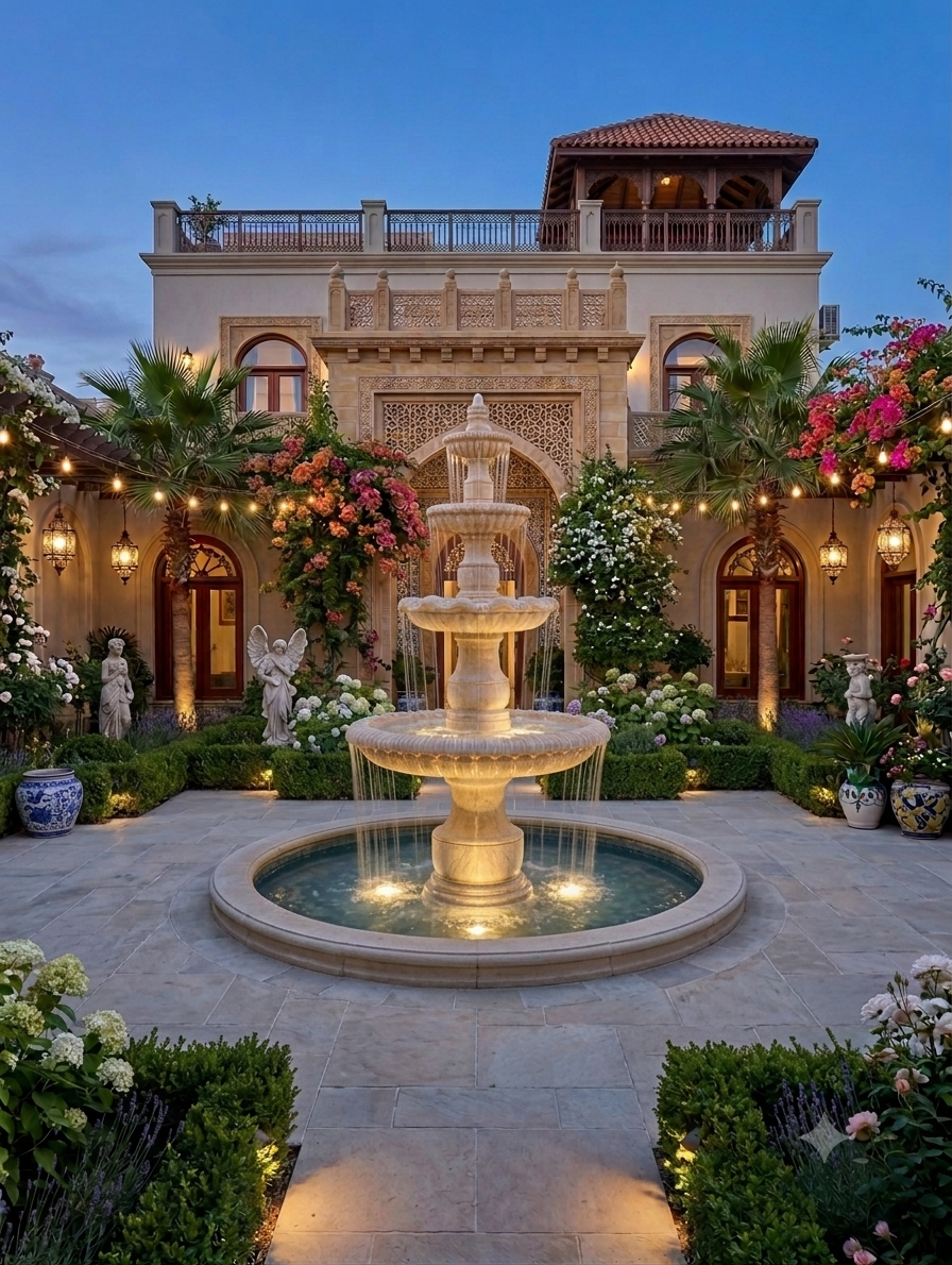 Stone classical large fountains